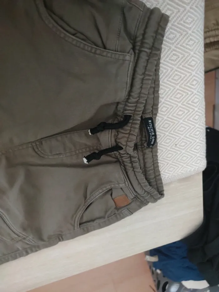 Cargo kaki stretch 12 ans - photo numéro 3