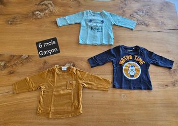 Lot de tee-shirts manches longues bébé garçon