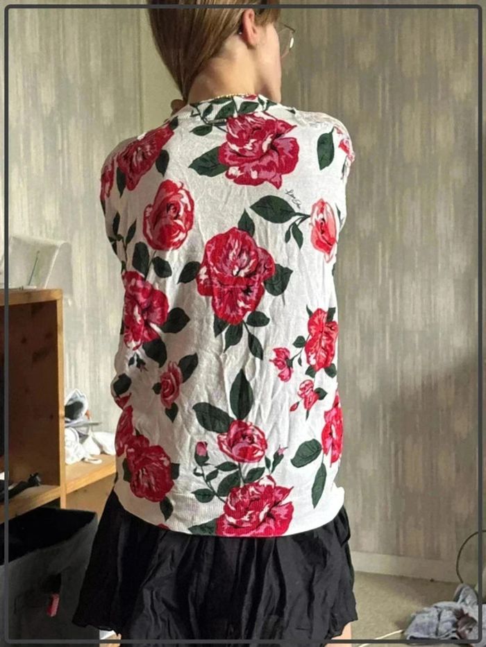 Veste motif floral taille 38 marque liu jo - photo numéro 4