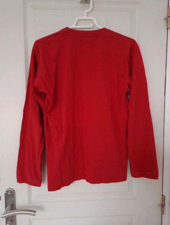 Haut a manche longue rouge ddp garçon 16 ans - photo numéro 3