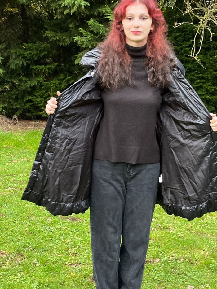Long manteau bouffant extravagant / manteau d'hiver pour femme - photo numéro 13