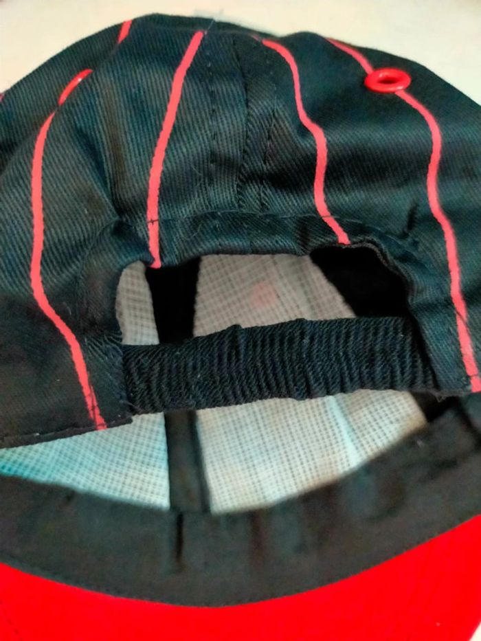 Casquette enfant noire et rouge LA Baseball – 100 % coton – Taille 45 cm - photo numéro 5