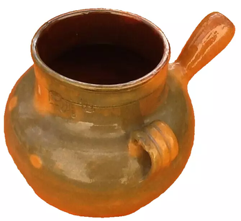 Vallauris   Ancien Toupin N°10   Terre cuite vernissée