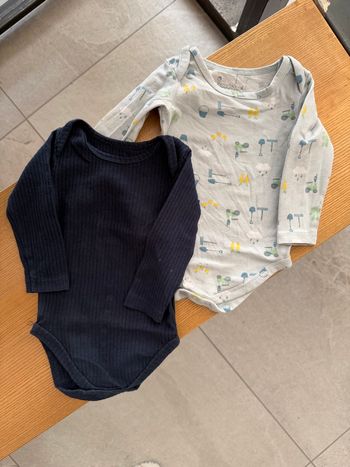 Lot de 2 bodies - Hoodadoo - 6 mois