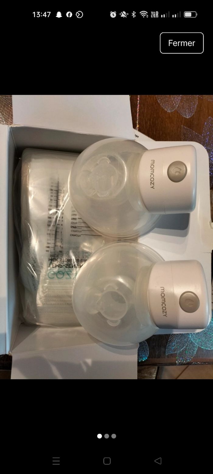 Momcozy s12 plus sachet conservation lait