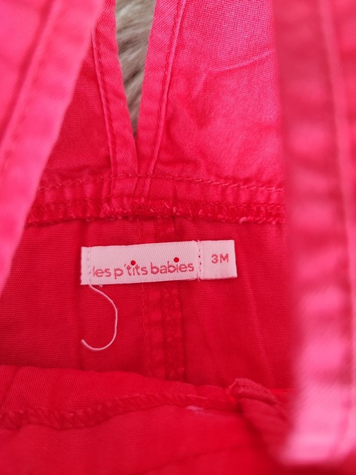 Robe rouge les p'tits babies 3 mois - photo numéro 3