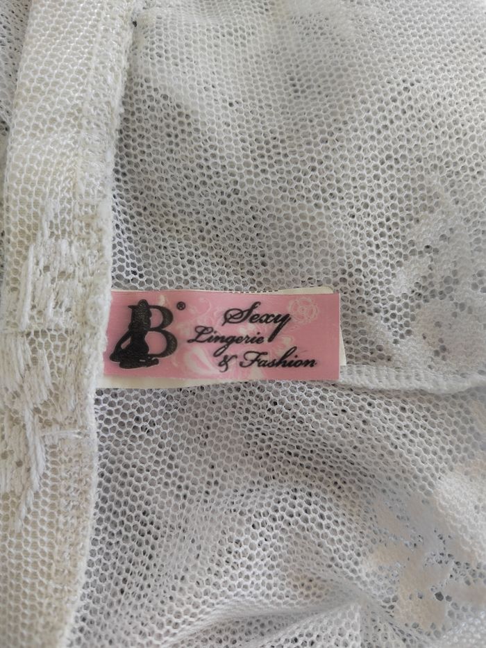 Pantalon Transparent à Fleurs blanc – Taille M – Sexy Lingerie & Fashion - photo numéro 5