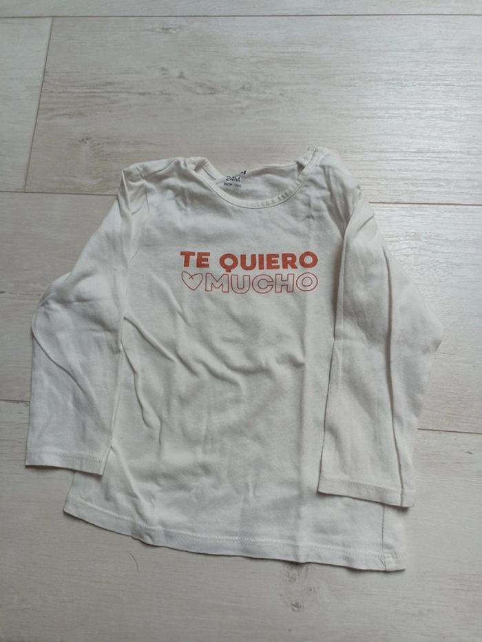 Tee-shirt manches longues 24 mois