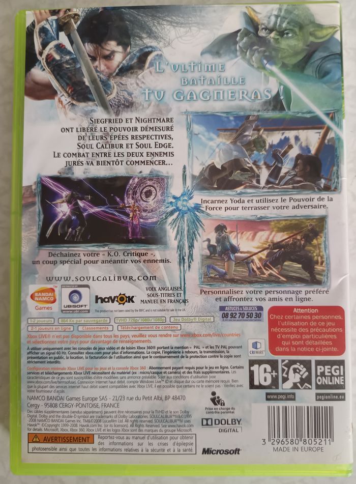 Jeu Xbox 360 Soul Calibur IV (4) - photo numéro 2