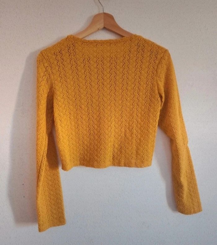 Pull ajouré Zara moutarde – Taille S – Très bon état - photo numéro 5