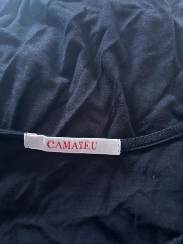 Débardeur noir dentelle camaïeu taille L - photo numéro 3