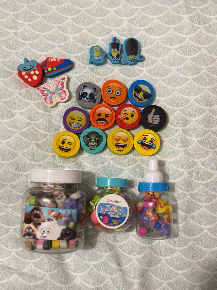 Lot/kit de minis gommes