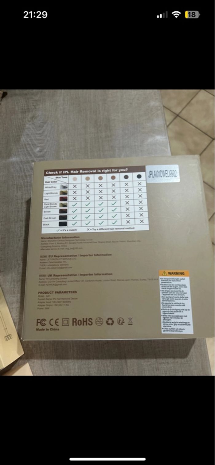 Épilateur lumière - photo numéro 4