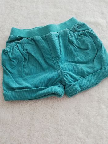 Short fille turquoise 6 mois obaïbi