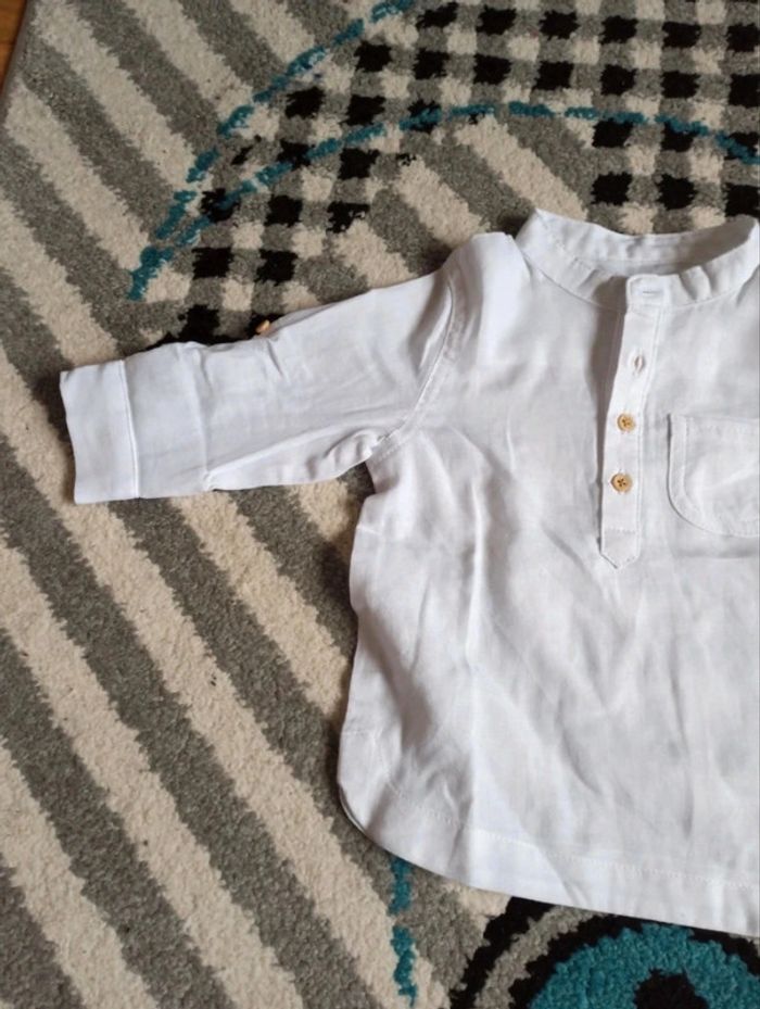 Ensemble chemise ML/MC et pantalon Jean - Taille 12 mois - photo numéro 8
