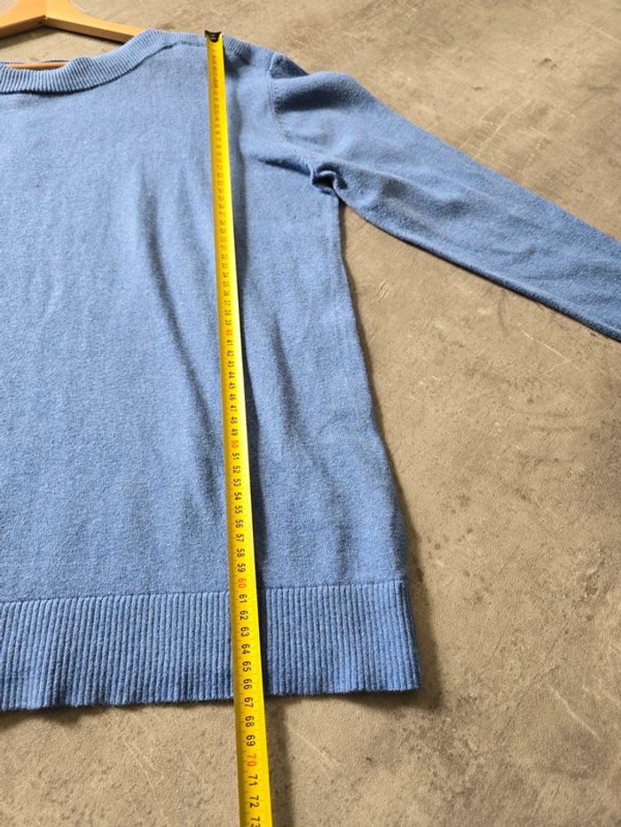 Pull col bateau L.L.Bean bleu pastel en maille douce femme taille XL - photo numéro 10