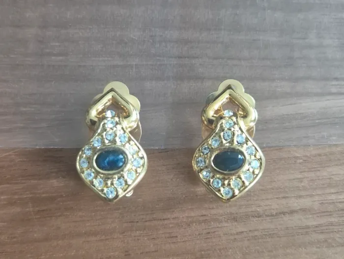 Boucles d’oreilles clip-on dorées