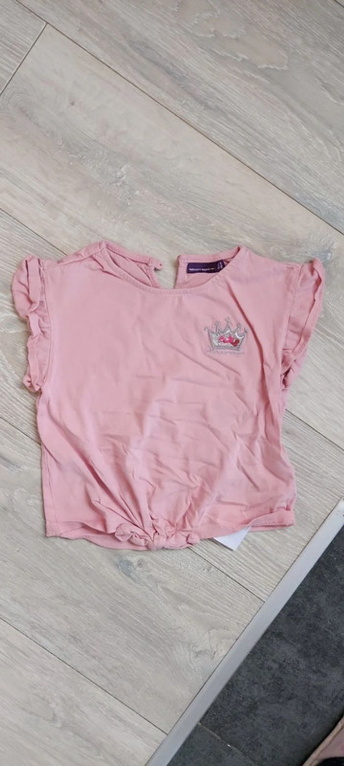 Blouse rose, manches courtes, Sergent Major, 3 ans