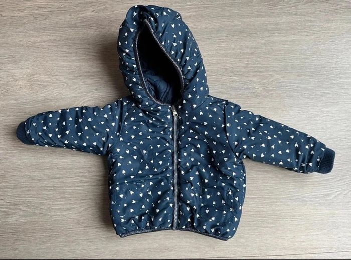 Doudoune légère réversible « cœurs » TAO 18 mois - photo numéro 5