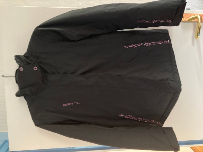 Manteau de ski noir et violet Wed'ze Oxylane