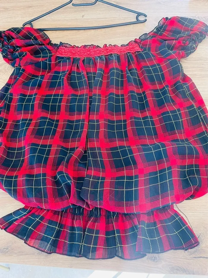 Blouse à carreaux Nuopai - photo numéro 3