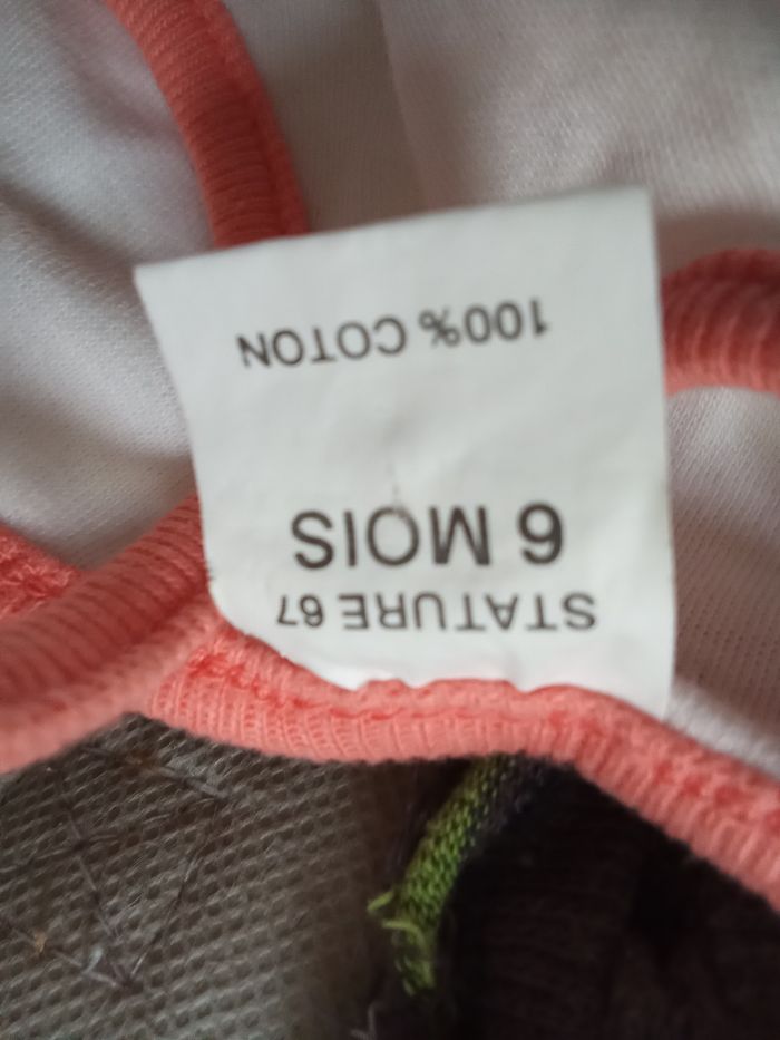 Débardeur bébé fille en 6 mois, blanc, motifs - photo numéro 4