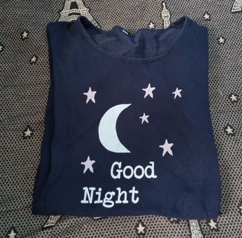 Robe de nuit bleu marine avec lune 42-44