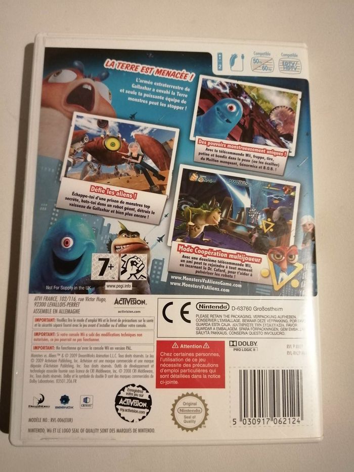 Jeu de Wii : Monstres contre Aliens - photo numéro 3