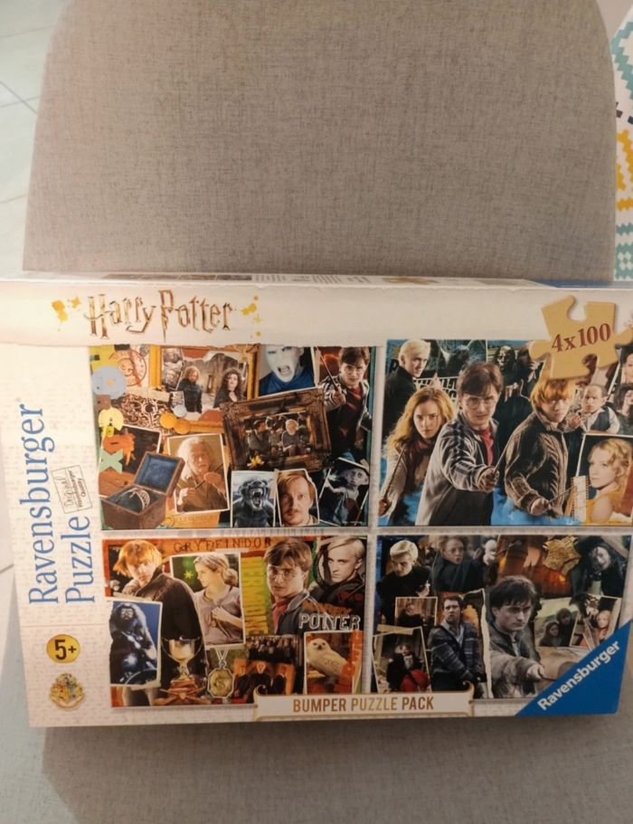 4 puzzles de 100 pièces Harry Potter de ravensburger