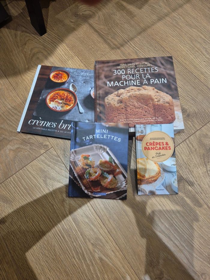 Lot de 4 livres de recettes