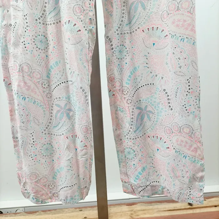Pantalon fluide imprimé paisley Etam taille 38 100% viscose A1440 - photo numéro 3