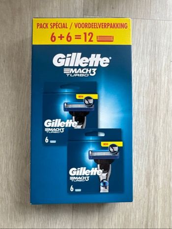 Pack 12 lames Gillette Mach 3 turbo neuf
