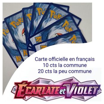 Carte pokémon officielle à l'unité écarlate et violet 