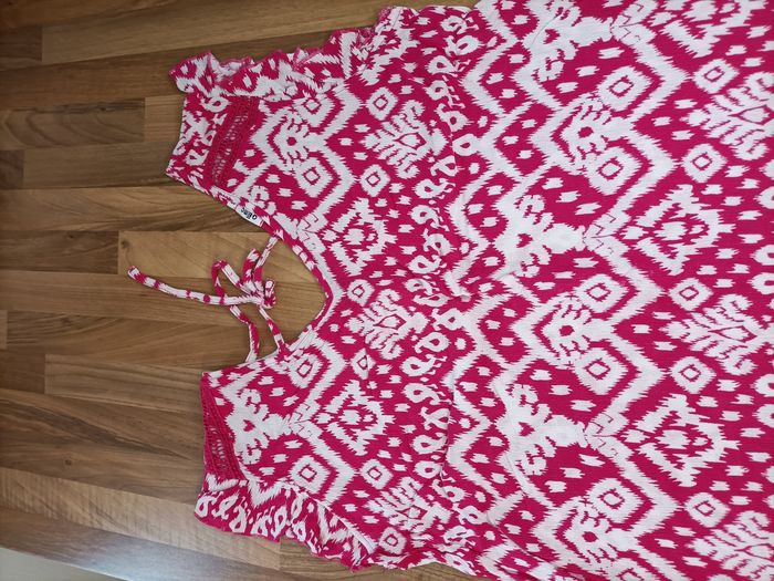 Joli débardeur blanc et fushia 40 Gémo - photo numéro 3