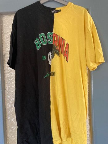 Teeshirt noir jaune tailleL