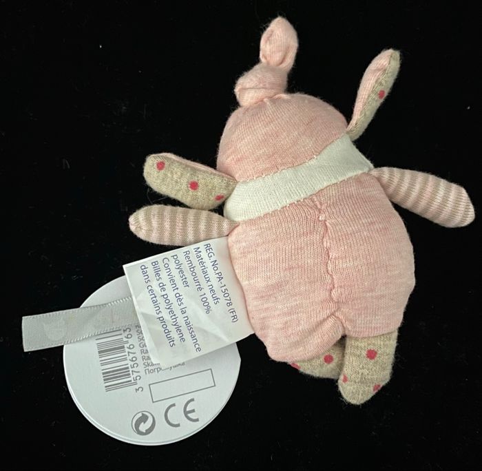 ❤️Doudou Hochet grelots Les petits dodos Moulin roty - photo numéro 2