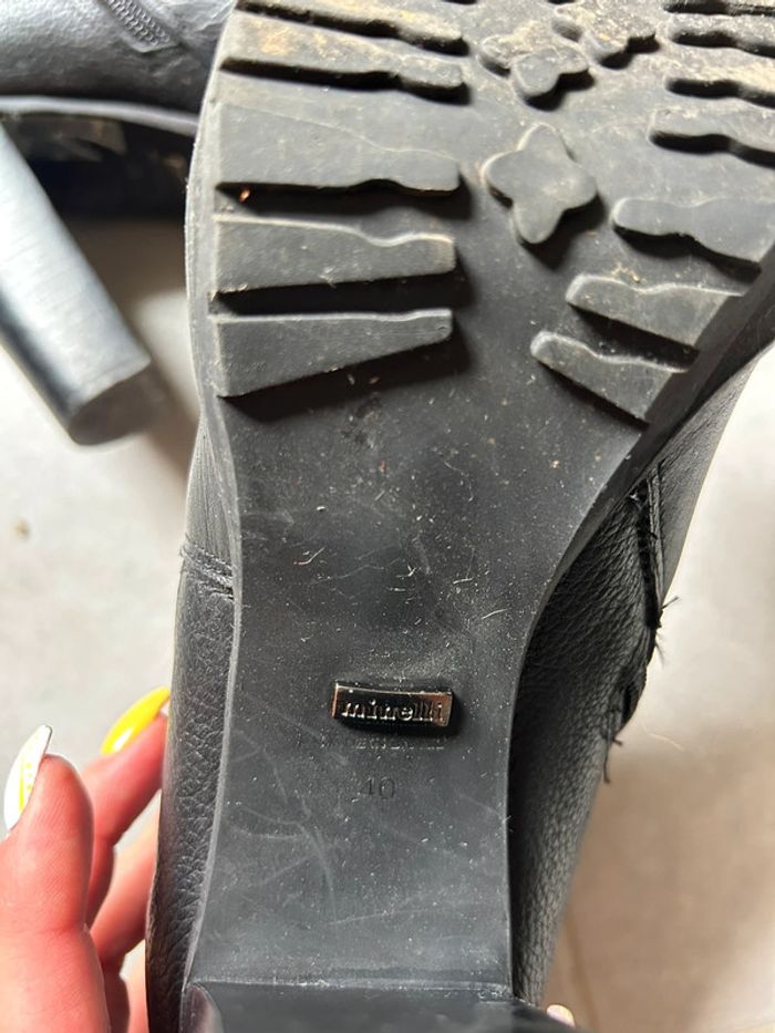 Bottines noires à talon taille 40 Minelli - photo numéro 5