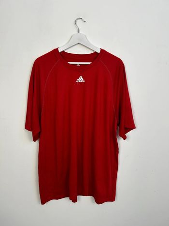 T-shirt Homme Adidas Rouge XL | Très Bon État | Casual & Vintage | TN127