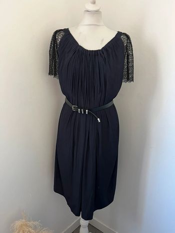 Robe marine avec ceinture the Kooples XS