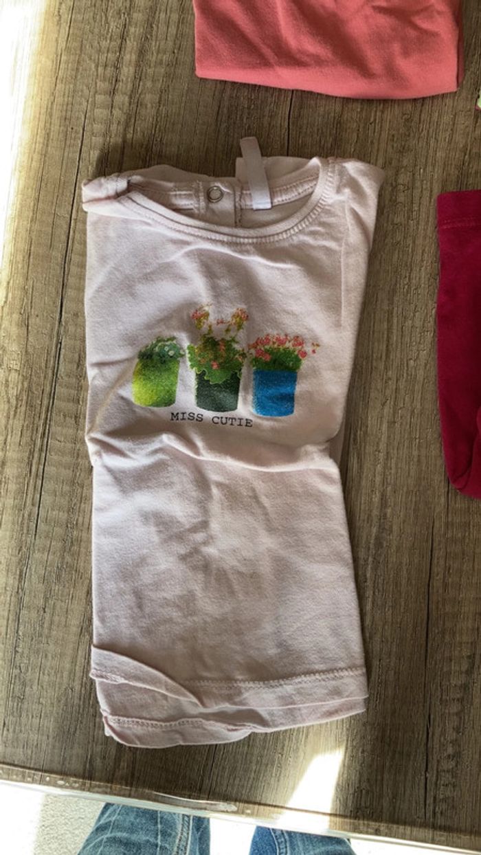 Lot t-shirt fille 3 ans manches courte - photo numéro 2
