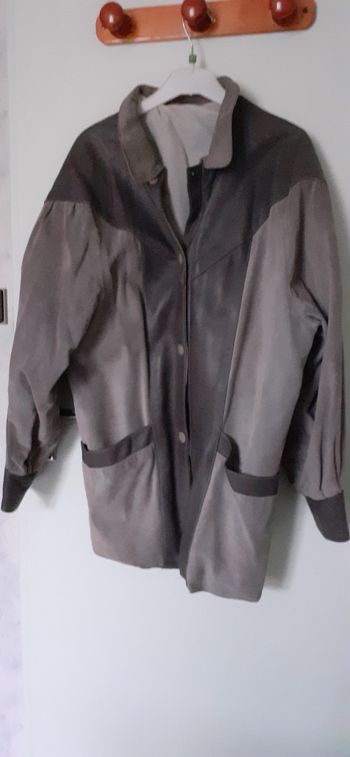 Veste en cuir femme taille 48