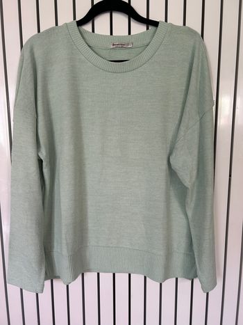 Pull fin vert d'eau, Stradivarius, taille L
