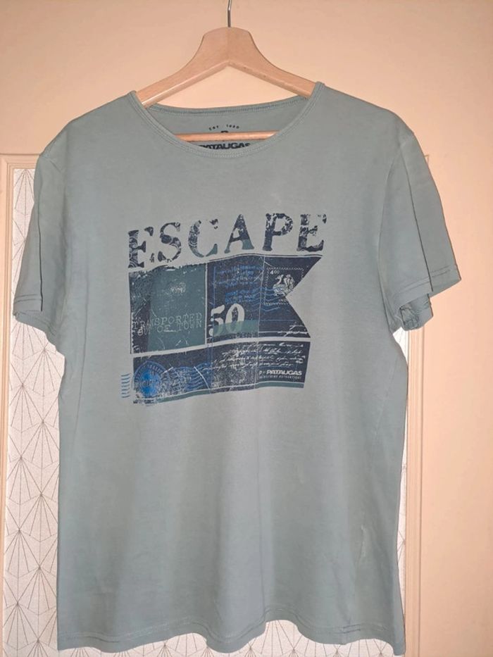 Lot de 3 T-shirts homme L avec qqs défauts voir photo et légère décoloration de pliage - photo numéro 11
