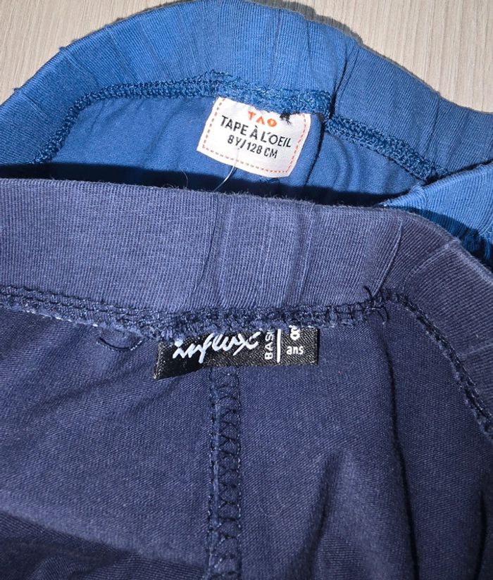 2 leggings bleu 8 ans - photo numéro 3