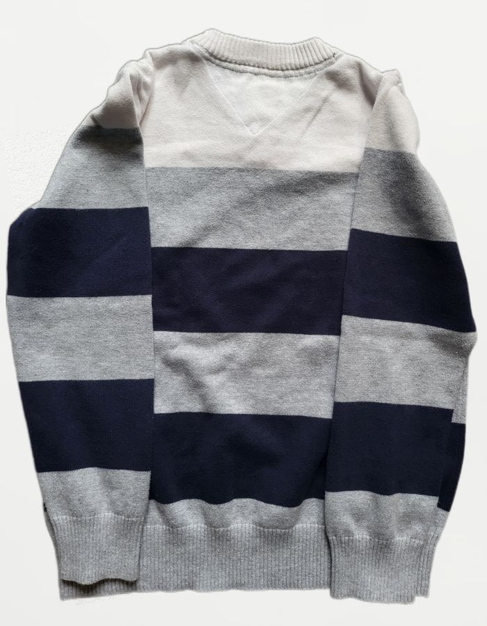 💙🤍 Pull femme Tommy Hilfiger – Taille M – Tricolore bleu/gris/blanc - photo numéro 2