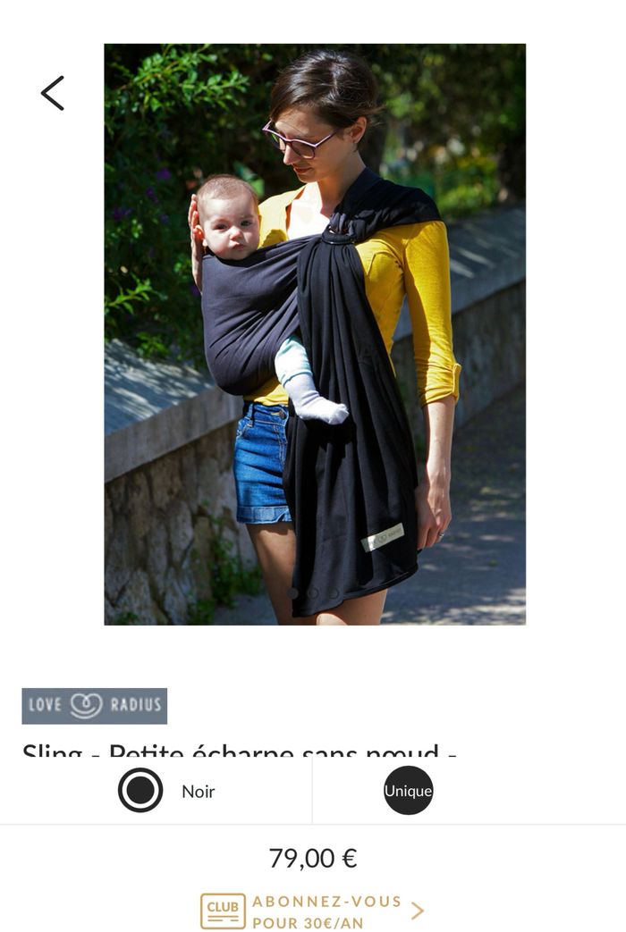 Sling de portage - photo numéro 2