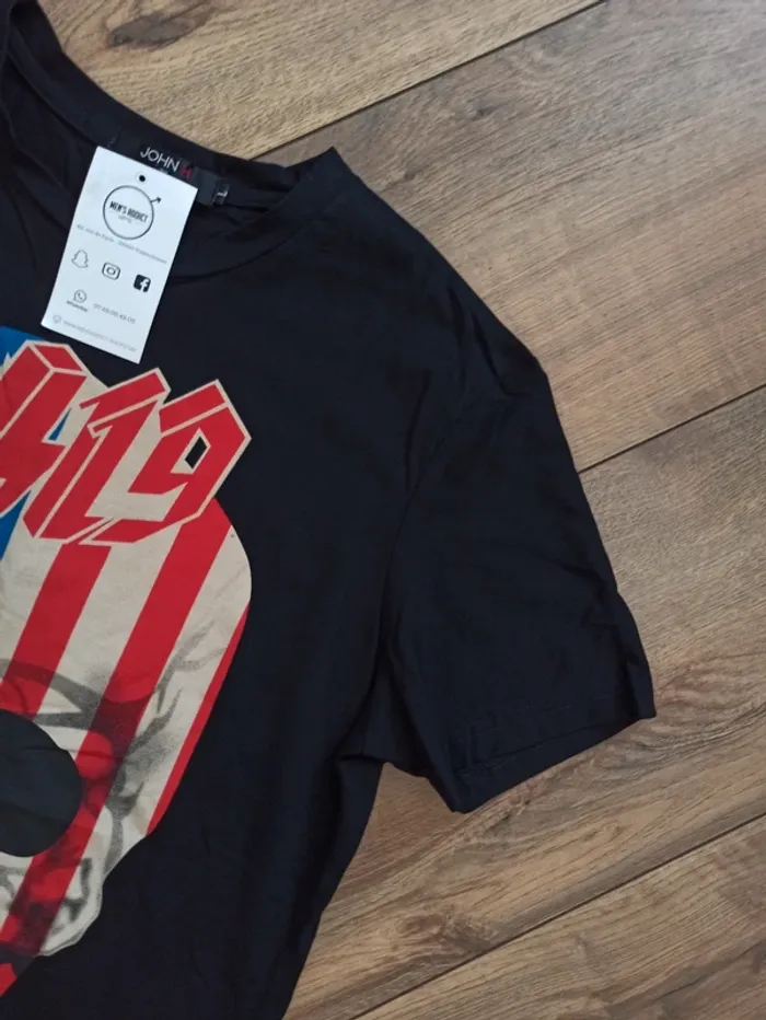 Tee shirt tête de mort homme M - photo numéro 2