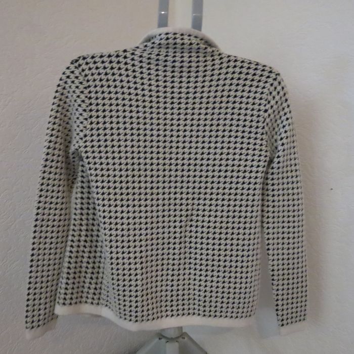 ✨ Veste cardigan houndstooth (pied-de-poule) chic & intemporel – effet brillant ✨ - photo numéro 8