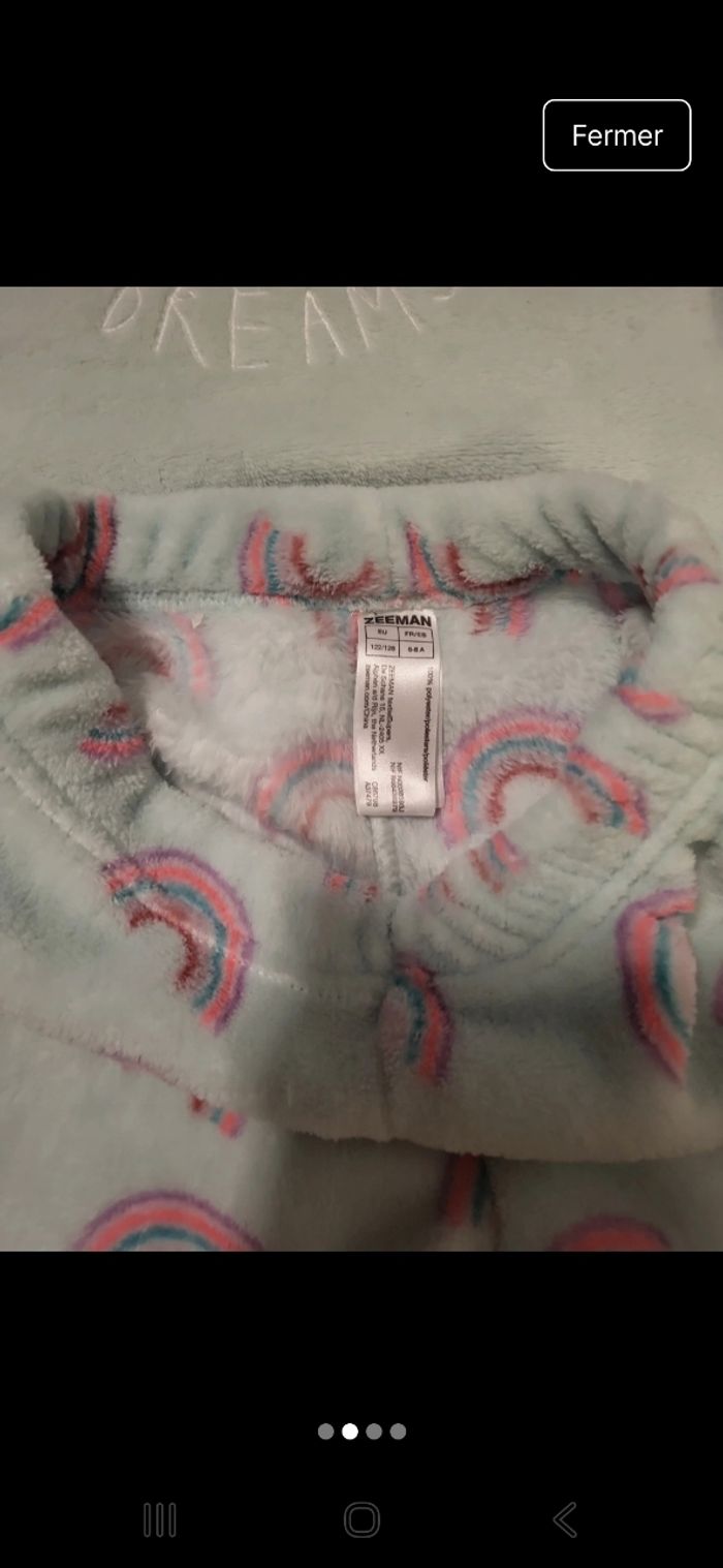 Pyjama fille 122,128 ,zeeman - photo numéro 2