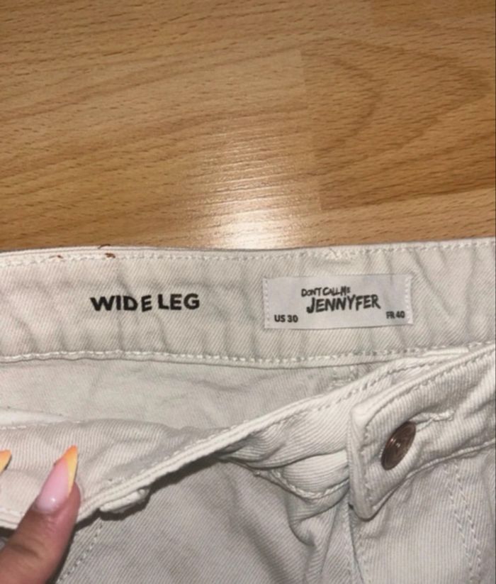 Jean Wide Leg blanc - photo numéro 2